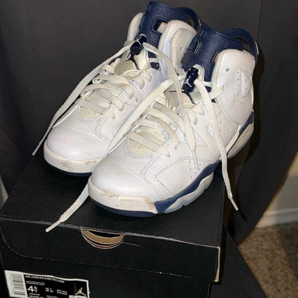 Jordan Kids Sneakers White and Navy